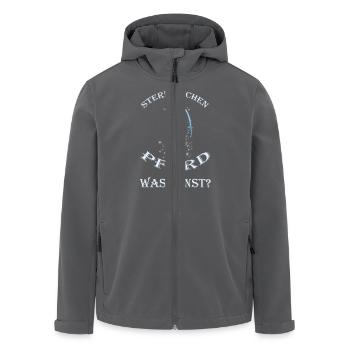 Sternzeichen Pferd - Recycelte Männer Softshell-Jacke von Stanley/Stella - Anthrazit - Vorne - AI Model Male 185 light (185cm)
