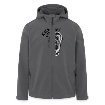 Kick me with Music - Recycelte Männer Softshell-Jacke von Stanley/Stella - Anthrazit - Vorne - AI Model Male 185 light (185cm)
