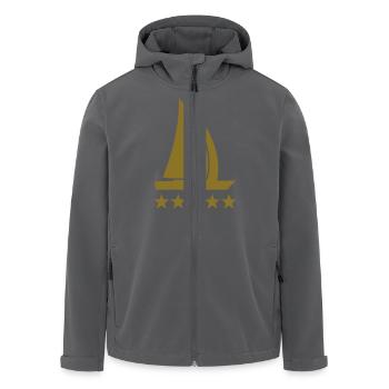 segelboot deluxe - Recycelte Männer Softshell-Jacke von Stanley/Stella - Anthrazit - Vorne - AI Model Male 185 light (185cm)