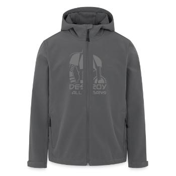 robot_destroy - Recycelte Männer Softshell-Jacke von Stanley/Stella - Anthrazit - Vorne - AI Model Male 185 light (185cm)