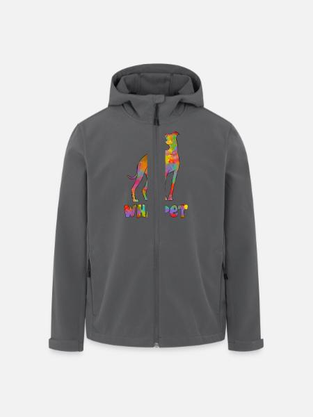 Whippet Multicolor 2 - Recycelte Männer Softshell-Jacke von Stanley/Stella - Anthrazit