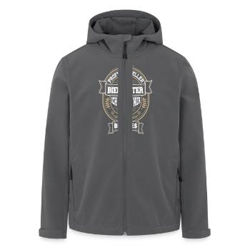 Bier Trinken - Blondes - Recycelte Männer Softshell-Jacke von Stanley/Stella - Anthrazit - Vorne - AI Model Male 185 light (185cm)