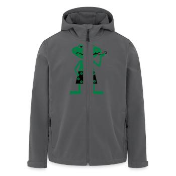 kranker frosch - Recycelte Männer Softshell-Jacke von Stanley/Stella - Anthrazit - Vorne - AI Model Male 185 light (185cm)