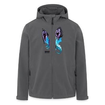Drachen-Shirt, Dragon, handgezeichnet, ROUGHDESIGN - Recycelte Männer Softshell-Jacke von Stanley/Stella - Anthrazit - Vorne - AI Model Male 185 light (185cm)
