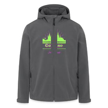 Cologne - Recycelte Männer Softshell-Jacke von Stanley/Stella - Anthrazit - Vorne - AI Model Male 185 light (185cm)