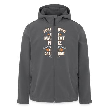 FRANZ - Recycelte Männer Softshell-Jacke von Stanley/Stella - Anthrazit - Vorne - AI Model Male 185 light (185cm)