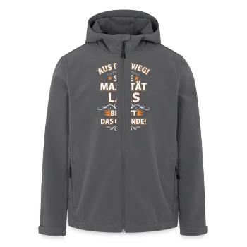 LARS - Recycelte Männer Softshell-Jacke von Stanley/Stella - Anthrazit - Vorne - AI Model Male 185 light (185cm)