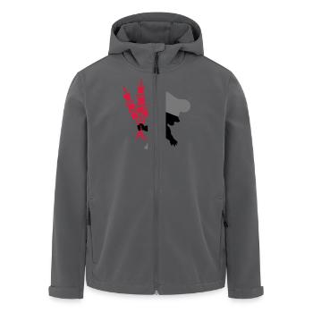 Cupido Koch Shashlik - Recycelte Männer Softshell-Jacke von Stanley/Stella - Anthrazit - Vorne - AI Model Male 185 light (185cm)