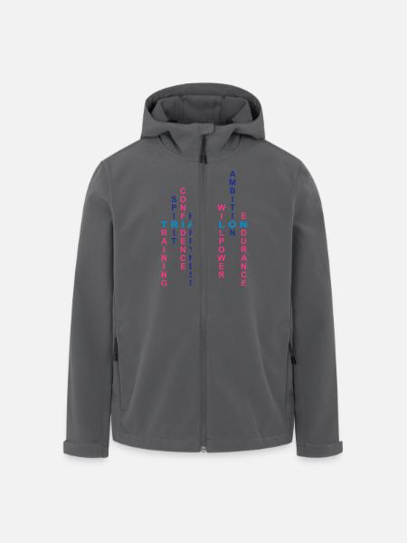 Triathlon - Recycelte Männer Softshell-Jacke von Stanley/Stella - Anthrazit