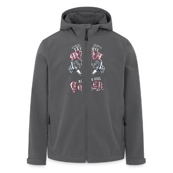Bin tätowierte Mama - Recycelte Männer Softshell-Jacke von Stanley/Stella - Anthrazit - Vorne - AI Model Male 185 light (185cm)
