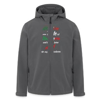 Italienische Tante - Recycelte Männer Softshell-Jacke von Stanley/Stella - Anthrazit - Vorne - AI Model Male 185 light (185cm)