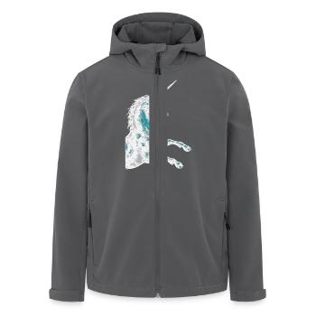 Einhorn Magie / Unicorn Spirit - Recycelte Männer Softshell-Jacke von Stanley/Stella - Anthrazit - Vorne - AI Model Male 185 light (185cm)