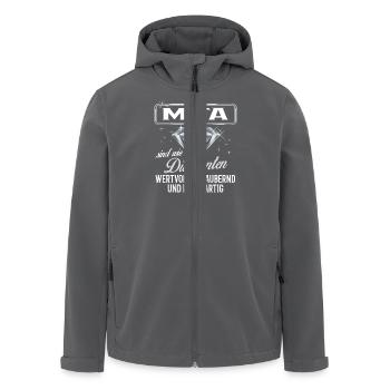 MTA - DM - Recycelte Männer Softshell-Jacke von Stanley/Stella - Anthrazit - Vorne - AI Model Male 185 light (185cm)