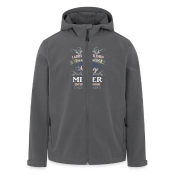 Edles Berufe-Shirt für den Müller - Recycelte Männer Softshell-Jacke von Stanley/Stella - Anthrazit - Vorne - AI Model Male 185 light (185cm)