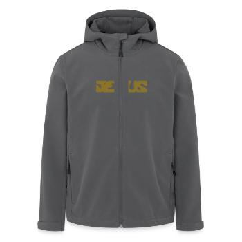 jesus - Recycelte Männer Softshell-Jacke von Stanley/Stella - Anthrazit - Vorne - AI Model Male 185 light (185cm)