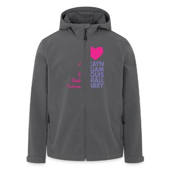 I Heart 1D - Recycelte Männer Softshell-Jacke von Stanley/Stella - Anthrazit - Vorne - AI Model Male 185 light (185cm)
