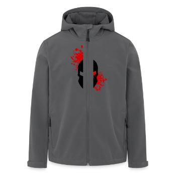 Sparta/Spartan Helmet - Recycelte Männer Softshell-Jacke von Stanley/Stella - Anthrazit - Vorne - AI Model Male 185 light (185cm)