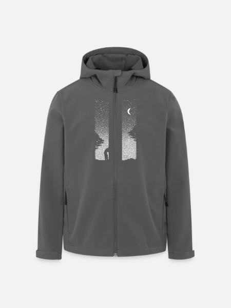 Astronomie Sternenhimmel Kunst Vater und Tochter - Recycelte Männer Softshell-Jacke von Stanley/Stella - Anthrazit