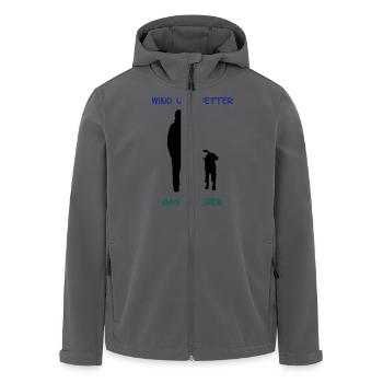 Gassi Geher_cb - Recycelte Männer Softshell-Jacke von Stanley/Stella - Anthrazit - Vorne - AI Model Male 185 light (185cm)