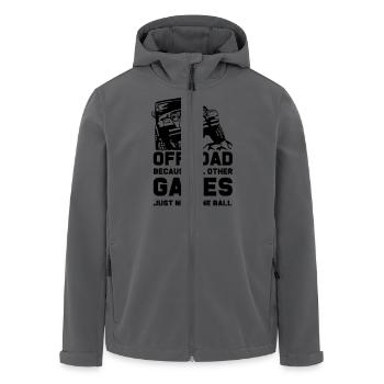 Offroad. - Recycelte Männer Softshell-Jacke von Stanley/Stella - Anthrazit - Vorne - AI Model Male 185 light (185cm)