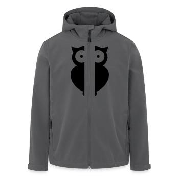 Eule Owl - Recycelte Männer Softshell-Jacke von Stanley/Stella - Anthrazit - Vorne - AI Model Male 185 light (185cm)