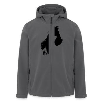 Skandinavien - Recycelte Männer Softshell-Jacke von Stanley/Stella - Anthrazit - Vorne - AI Model Male 185 light (185cm)