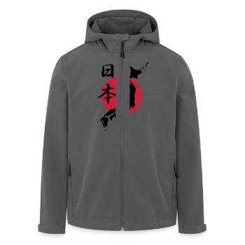 Japan 1 - Recycelte Männer Softshell-Jacke von Stanley/Stella - Anthrazit - Vorne - AI Model Male 185 light (185cm)