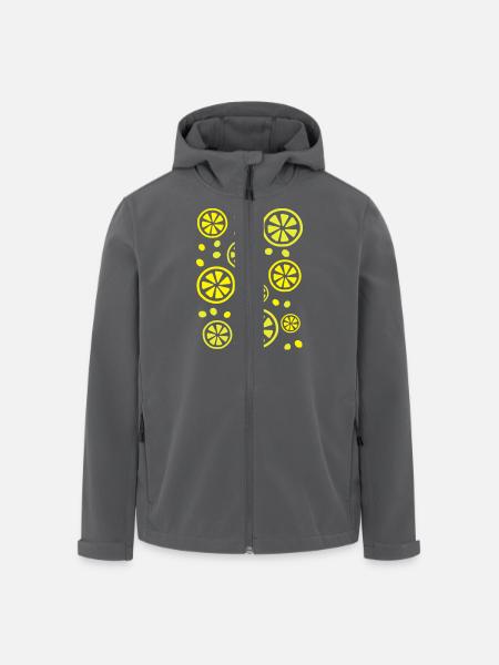 Lemon Lime Zitrusfrüchte - Recycelte Männer Softshell-Jacke von Stanley/Stella - Anthrazit