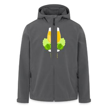 Bier Tulpe - Bierglas - Recycelte Männer Softshell-Jacke von Stanley/Stella - Anthrazit - Vorne - AI Model Male 185 light (185cm)