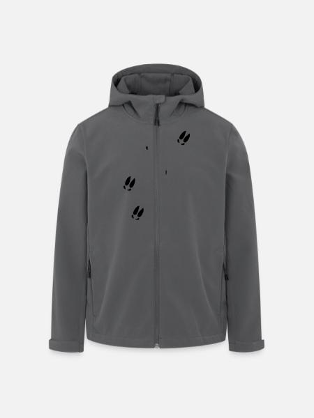 Elch - Recycelte Männer Softshell-Jacke von Stanley/Stella - Anthrazit