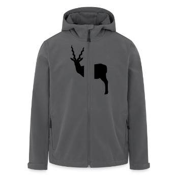 Antilope - Recycelte Männer Softshell-Jacke von Stanley/Stella - Anthrazit - Vorne - AI Model Male 185 light (185cm)