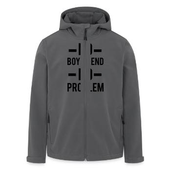 No Boyfriend - Recycelte Männer Softshell-Jacke von Stanley/Stella - Anthrazit - Vorne - AI Model Male 185 light (185cm)