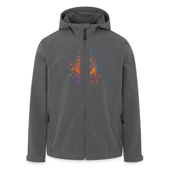 Anker, anchor, Segeln, Küste, Hafen, Skipper, Boot - Recycelte Männer Softshell-Jacke von Stanley/Stella - Anthrazit - Vorne - AI Model Male 185 light (185cm)