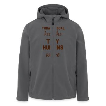 Funny Mum - Recycelte Männer Softshell-Jacke von Stanley/Stella - Anthrazit - Vorne - AI Model Male 185 light (185cm)