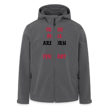 Geburtstag / Februar / Partei / Geschenk - Recycelte Männer Softshell-Jacke von Stanley/Stella - Anthrazit - Vorne - AI Model Male 185 light (185cm)