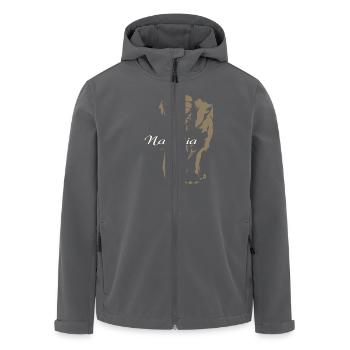 Namibia - Elephant - Elefant - Recycelte Männer Softshell-Jacke von Stanley/Stella - Anthrazit - Vorne - AI Model Male 185 light (185cm)