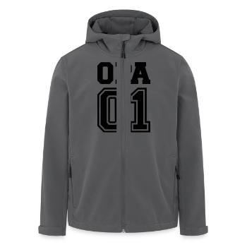 Opa - Recycelte Männer Softshell-Jacke von Stanley/Stella - Anthrazit - Vorne - AI Model Male 185 light (185cm)
