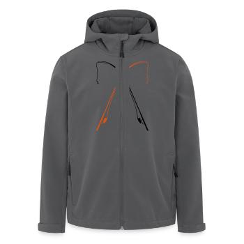 angel fishing - Recycelte Männer Softshell-Jacke von Stanley/Stella - Anthrazit - Vorne - AI Model Male 185 light (185cm)