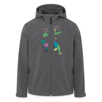 Always Be Yourself Unless You Can Be A Dinosaur - Recycelte Männer Softshell-Jacke von Stanley/Stella - Anthrazit - Vorne - AI Model Male 185 light (185cm)