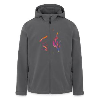 Basketballspieler Bunte Farbe Slam Dunk Sport - Recycelte Männer Softshell-Jacke von Stanley/Stella - Anthrazit - Vorne - AI Model Male 185 light (185cm)