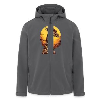 Doudou die Giraffe - Recycelte Männer Softshell-Jacke von Stanley/Stella - Anthrazit - Vorne - AI Model Male 185 light (185cm)