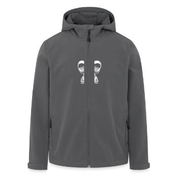 Mächtiger Gorilla Kopf - Recycelte Männer Softshell-Jacke von Stanley/Stella - Anthrazit - Vorne - AI Model Male 185 light (185cm)