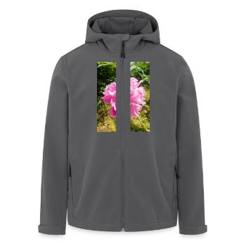 Chinese Peony Chinesische Pfingsrose , Pfingstrose - Recycelte Männer Softshell-Jacke von Stanley/Stella - Anthrazit - Vorne - AI Model Male 185 light (185cm)