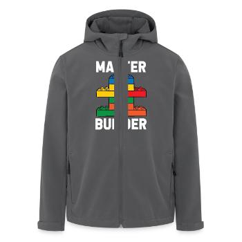 Ziegelbauer Ziegelbau Baumeister - Recycelte Männer Softshell-Jacke von Stanley/Stella - Anthrazit - Vorne - AI Model Male 185 light (185cm)