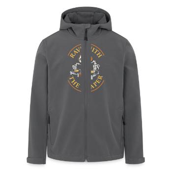 Rave mit dem Sensenmann - Recycelte Männer Softshell-Jacke von Stanley/Stella - Anthrazit - Vorne - AI Model Male 185 light (185cm)
