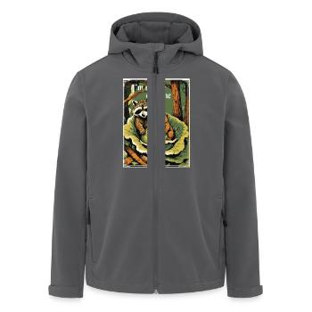 Nicht allein - Recycelte Männer Softshell-Jacke von Stanley/Stella - Anthrazit - Vorne - AI Model Male 185 light (185cm)