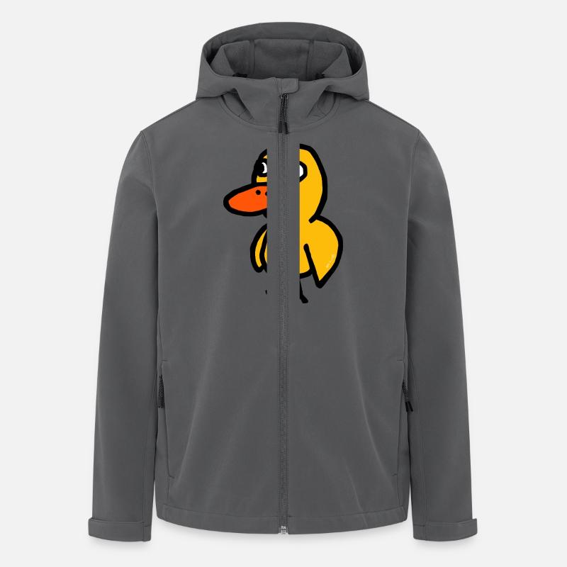 Canard de dessin animé - Veste softshell homme en polyester recyclé Stanley/Stella - charbon