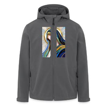 Die Königin des Himmels - Recycelte Männer Softshell-Jacke von Stanley/Stella - Anthrazit - Vorne - AI Model Male 185 light (185cm)