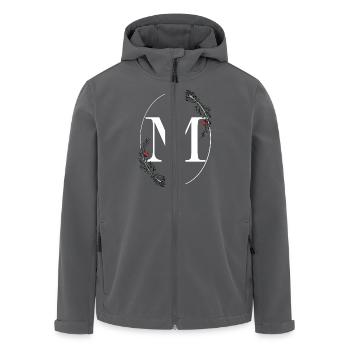 Buchstabe M - Recycelte Männer Softshell-Jacke von Stanley/Stella - Anthrazit - Vorne - AI Model Male 185 light (185cm)