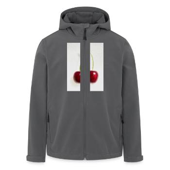 Kirsche - Recycelte Männer Softshell-Jacke von Stanley/Stella - Anthrazit - Vorne - AI Model Male 185 light (185cm)